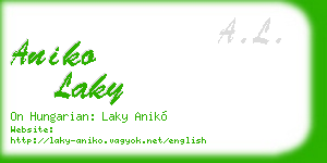 aniko laky business card